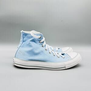 Converse Shoes Womens 8.5 Blue Canvas Chuck Taylor All Star 2 High Top Sneakers